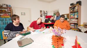 Basteln in der Tagesförderung