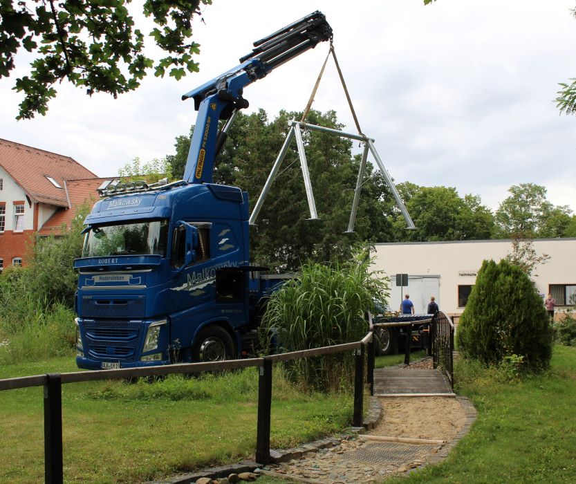Bankschaukel fertiggestellt